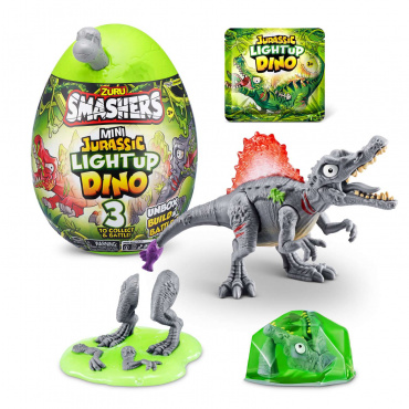 74107 Игрушка Zuru Smashers "Mini Jurassic Light-Up Dino", в ассортименте