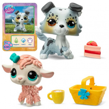 00708_LPS Игровой набор "Пара друзей" Пикник у коттеджа (2 фигурки: Колли и Овечка)