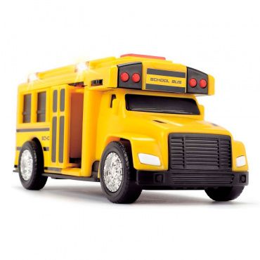 3302017 Игрушка Школьный автобус на бат. (свет, звук) 15 см