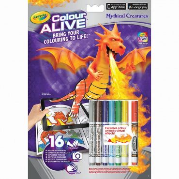 95-1051 Интерактивная раскраска Colour Alive 'Драконы' 
