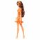 FBR37/HBV16 Кукла Барби серия "Игра с модой" В оранжевом платье в цветочек