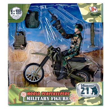 MC77014 Игровой набор "WP. Мотоциклетные войска" 1:18, 1 фигурка