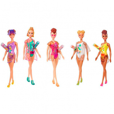 GTR95 Кукла-сюрприз Barbie Color Reveal Песок и солнце