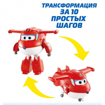 EU780210 Игрушка из пластмассы Супер Крылья Трансформер Джетт (8 сезон)