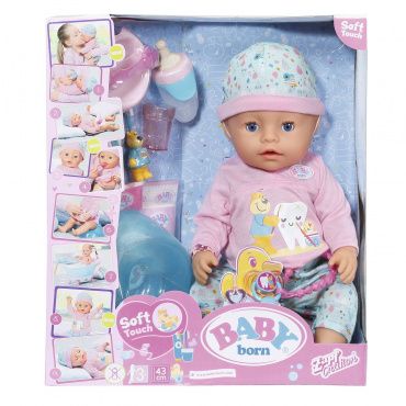 827086 Игрушка Baby born Кукла Интерактивная Чистим зубки, 43 см, кор.