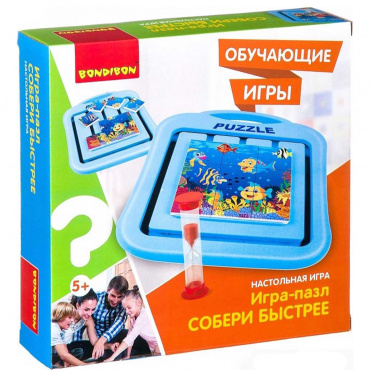 ВВ2424 Обучающие игры Bondibon Настольная игра «СОБЕРИ БЫСТРЕЕ»
