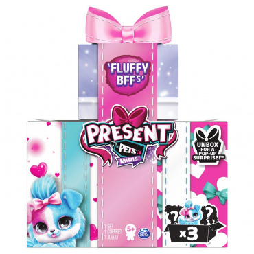 6061674 Набор мини щенок-сюрприз Present pets Fluffy bffs (3 шт)