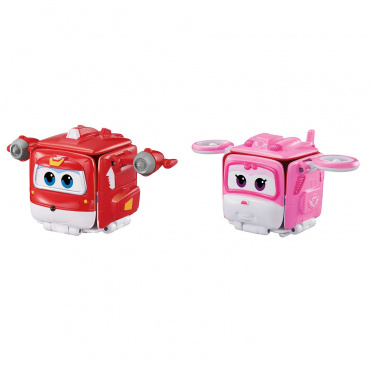 EU740570A Игрушка из пластмассы Перевертыш Super Wings Джетт и Диззи