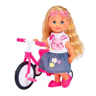 105733347 Кукла Эви на велосипеде