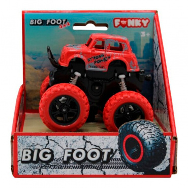 FT60001 Игрушка Машинка 4*4, 12 см, инерционная, красная Funky toys