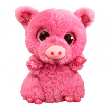 M0055 Игрушка Свинка розовая, 15 см