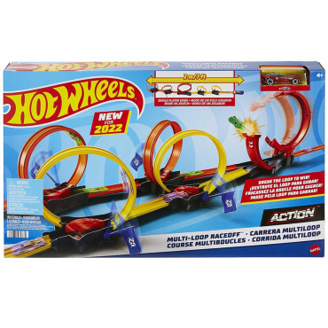 HDR83 Игровой набор Hot Wheels Экшн Автотрек Гонка с петлями HDR83 Игровой набор Hot Wheels Экшн Автотрек Гонка с петлями