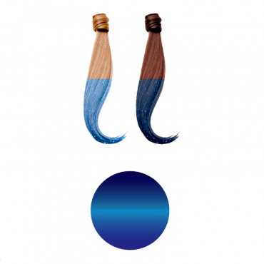 Т20311 Lukky спрей-краска для волос в аэрозоли, для временного окрашивания, синий с блёсткам, 120 мл