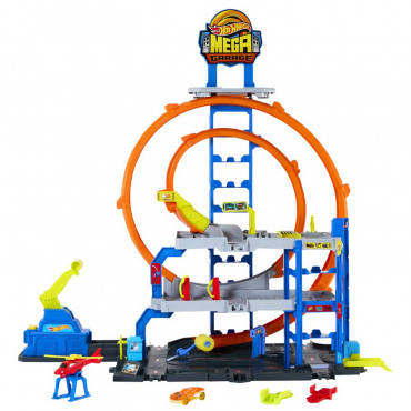 JBM74 Трек Hot Wheels City Мега гараж