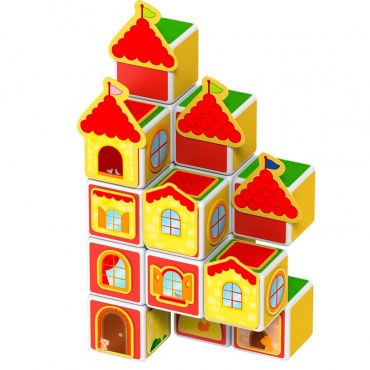 GEO144 Набор Магнитные кубики Magicube Замки и дома (16 шт) TM toys