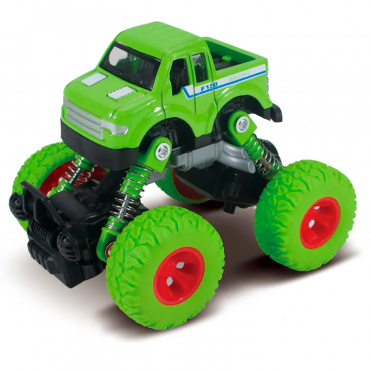 FT61075 Игрушка Машинка die-cast, инерционный механизм, рессоры, зелёная, 1:46 Funky toys