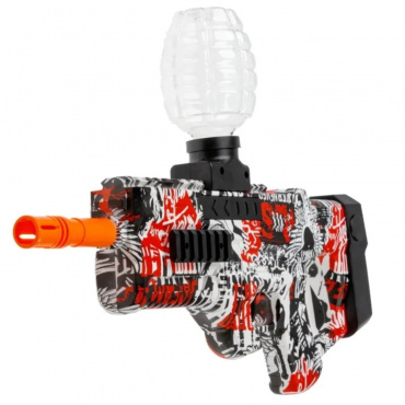Т24903 1TOY Gelex Бластер электрич., в компл. гидрогел. снаряды, USB-провод, черн.с рукояткой, асс.