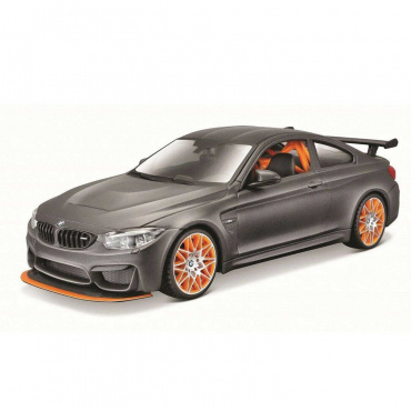 39249 DIY машинка с отверткой die-cast BMW M4 GTS, 1:24, тёмно-серая