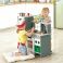 E3178_HP Детская деревянная кухня с аксессуарами "Делюкс Макси", свет, звук, воздушная фритюрница