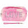 Т24428 Lukky Косметичка плюшевая Lukky Love, 18*10*8см,пакет,бирка
