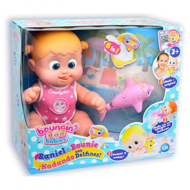 801011 Игрушка Bouncin' Babies Кукла 35 см, плавающая с дельфином в асс