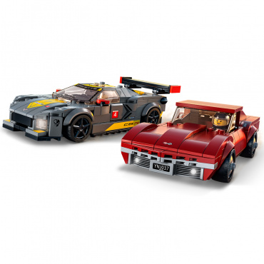 76903 Конструктор Скоростные чемпионы "Chevrolet Corvette C8.R Race Car and 1968 Chevrolet Corvette"