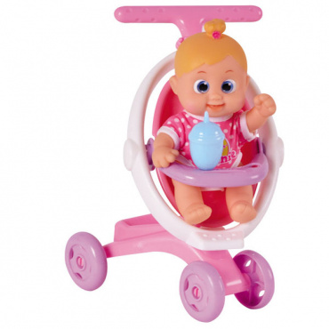 803004 Игрушка Bouncin' Babies Кукла Бони 16 см с коляской, дисплей