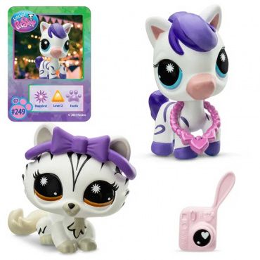 00709_LPS Игровой набор "Пара друзей" Модные полосочки (2 фигурки: Кошка и Зебра)