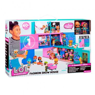 586050 EUC Игровой набор LOL "Стильный дом" с 2 куклами