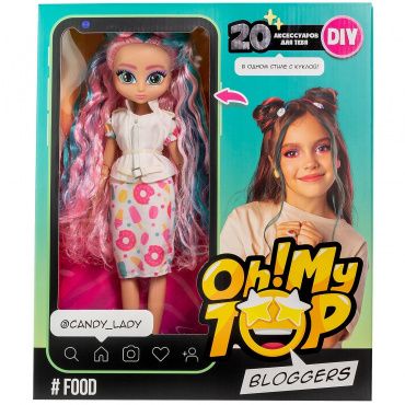 MT1603 Игрушка в наборе для детей старше 3-х лет: кукла и аксессуары DIY Oh!My Top Food