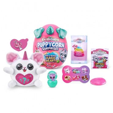 Т22448 Игрушка плюш-сюрприз RainBocoRns Puppycorn new мини в яйце в асс. в комплекте с аксессуарами