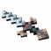 PC99844 Игрушка Меч 8Бит пиксельный коричневый 45см Pixel Crew