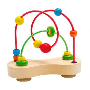 E1801_HP Игрушка детский деревянный лабиринт "Цветные шарики"