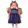 BD1652-M37/w(3) Кукла "Bambina Bebe", тм Dimian, в синем платье, 20 см