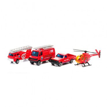 98630-4C Игровой набор 'Служба спасения-пожарная команда' 4шт.