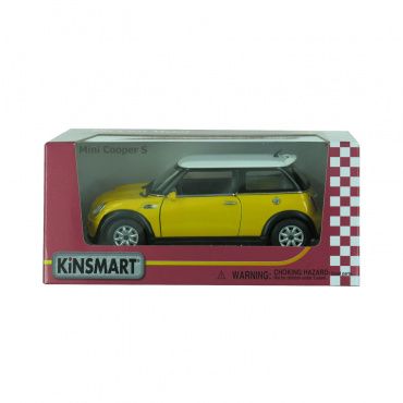 KT5059W Игрушка.Модель автомобиля инерц.'Mini Cooper S' 1:28