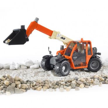 02140 Игрушка из пластмассы Погрузчик колёсный JLG 2505 Telehandler с телескопическим ковшом