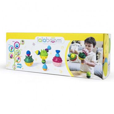 BL930 Игрушка развивающая "Lalaboom", 3 тактильных мяча (18 деталей в комплекте)