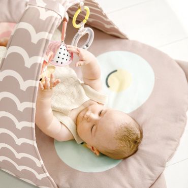 E8535_HP Развивающий коврик для новорожденных "Совушка" серия Пастель