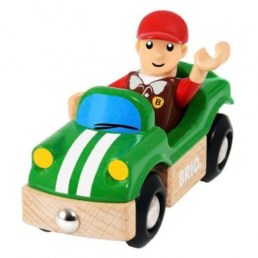 33937 BRIO Игрушка Спортивная машинка (2 элемента), блистер 15,3х4х13,3 см.