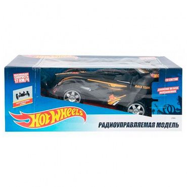 Т10983 Игрушка Hot Wheels багги на р/у, cо светом, скорость до 17км/ч, с АКБ, чёрная