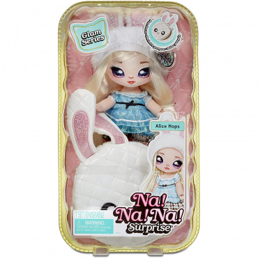 Мягкая кукла Na Na Na Surprise Кролик Alice Hops серия Glam 575368