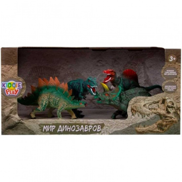 12631 Игровой набор "Фигурки динозавров" KiddiePlay
