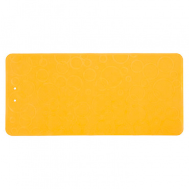 BM-M188-1Y Антискользящий резиновый коврик для ванны ROXY-KIDS. 35x76 см. Цвет желтый.