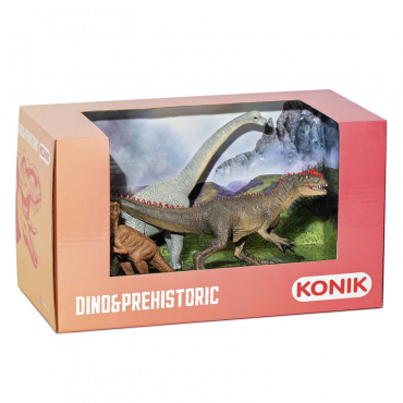 AMD4044 Набор динозавров: брахиозавр, детеныш тираннозавра, аллозавр