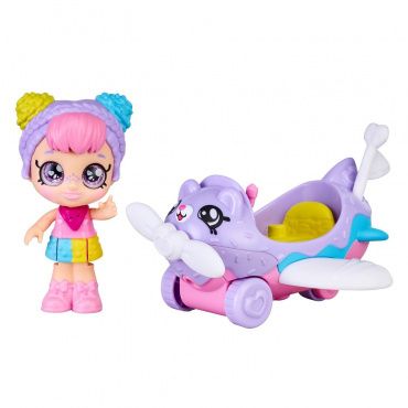 39760 Игровой набор Мини-кукла Рэйнбоу Кейт с самолетом ТМ Kindi Kids