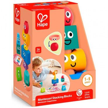 E0531_HP Головоломка "Умняша" Геометрическая башня (блоки монтессори) 