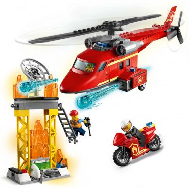 60281 Конструктор Город "Спасательный пожарный вертолёт"