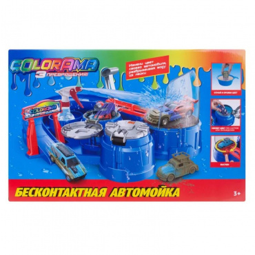YYL563842 Игровой набор COLORAMA автомойка - сушка гоночных автомобилей
