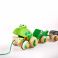 E0365_HP Игрушка для малышей каталка "Семья лягушек на прогулке"